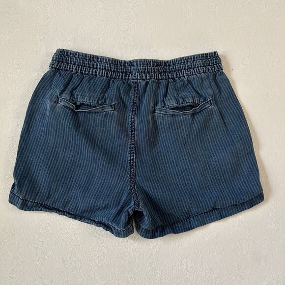 J.Crew Denim Striped Shorts XXS Blue Casual Drawstring - Picture 2 of 6